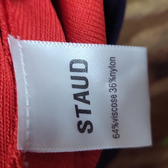 STAUD Scotch red Jumpsuit NWT bery Funky - Picture 4 of 5